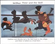 Maldives 1993 Disney/ Peter/ Wolf/ Cat/ Cartoons/ Animation/ Films/ Books/ Cinema 1v m/s (b2032)