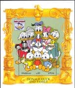 Maldives 1994 Disney/ Donald Duck/ 60th Birthday Portrait/ Cartoons/ Animation 1v m/s (b1480k)