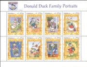 Maldives 1994 Disney/ Donald Duck/ 60th Birthday/ Portrait/ Cartoons/ Animation 8v sht (b4165j)