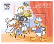 Maldives 1994 Disney/ Donald Duck 60th/ Portrait/ Camera/ Animation/ Cartoons 1v m/s b413g