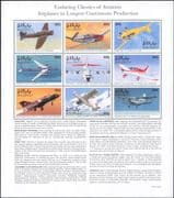 Maldives 1998 Planes/ Aircraft/ Aviation/ Military/ Civil/ Transport 9v sht (s5882c)