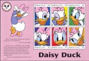 Maldives 1999 Disney/ Daisy Duck/ Cartoons/ Animation/ Mickey's 70th Anniversary 6v sht (b437z)