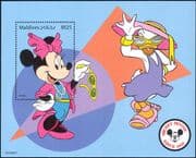 Maldives 1999 Disney/ Mickey Mouse 70th/ Minnie/ Cartoons/ Animation 1v m/s (b2229k)