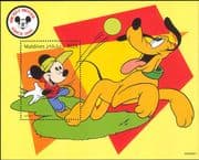 Maldives 1999 Disney/ Mickey Mouse 70th/ Pluto/ Cartoons/ Animation 1v m/s (ad1003)