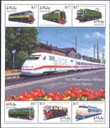 Maldives 1999 Trains/ Railway Engines/ Locomotives/ Rail/ Transport 6v sht (s2097)
