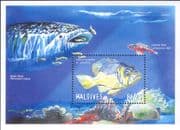 Maldives 2000 Fish/ Coral/ Animals/ Marine/ Nature/ Wildlife 1v m/s (b9092k)