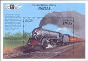 Maldives 2000 Steam Trains/ Railways/ Rail/ Locomotives/ Transport/ StampEx 1v m/s (n12547p)