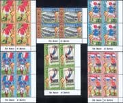 Maldives 2001 Football World Cup/ Sports/ Games/ Soccer/ Players 6v set QUESTA BLOCKS (s1635z)