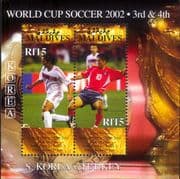 Maldives 2002 Football World Cup/ WC/ Sports/ Games/ Soccer/ Players 1v m/s (b5892q)