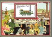 Maldives 2004 Steam Trains/ Railways/ Rail/ Locomotives/ Transport 1v m/s (n12546b)