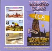 Maldives 2006 Ludwig Durr/ Zeppelin/ Airship/ Balloon/ Transport 3v m/s (n26390b)