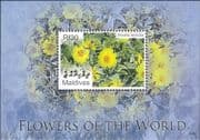 Maldives 2007 Flowers of the World/ Plants/ Nature/ Brittlebush 1v m/s (b9427k)