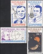 Mali 1981 Space Flight/ Gagarin/ Shepard/ Herschel/ Saturn/ Planets 4v set (s1010b)
