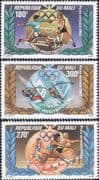 Mali 1983 Olympic Games/ Football/ Wind-Surfing/ Athletics/ Soccer 3v set (n46775)
