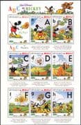 Mali 1996 Disney/ Mickey Mouse/ ABC/ Alphabet/ Cartoons/ Films 3 x shts 26v (b800)