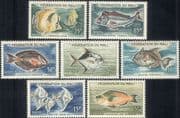 Mali (Federation du Mali) 1960 Fish/ Marine/ Nature/ Wildlife 7v set (n20632)