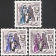 Malta 1966 Christmas/ Greetings/ Nativity/ Stable/ Shepherd/ Animation 3v set (n45313)