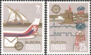Malta 1979 Europa/ Communications/ Plane/ Ship/ Boat/ Radio/ Tower 2v set (n33574)