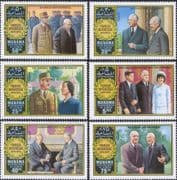 Manama 1971 General de Gaulle/ Military/ Churchill/ JFK/ WWII/ People 6v set (s1684d)