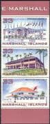 Marshall Islands 1998 Tourism/ Commerce/ Buildings/ Architecture/ Trees 3v set strip (b528a)