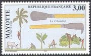 Mayotte 1998 Chombo/ Farming Tools/ Cattle/ Palm Trees/ Crops/ Animals/ Nature/ Farmers 1v (n42758)
