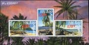 Mayotte 1999 Pirogues/ Palm Trees/ Canoes/ Boats/ Transport/ Palms/ Nature 3v m/s (n38211o)