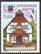 Mayotte 2002 Commune 25th Anniversary/ Flag/ Buildings/ Architecture 1v (n42701)