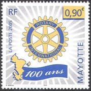 Mayotte 2005 Rotary 100th Anniversary/ Welfare/ Education/ Medical/ People 1v (n42687)