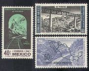 Mexico 1961 Rail/Railways/Tunnel/Bridge/Map/Engineering 3v set n39800