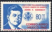 Mexico 1962 President John F Kennedy/ People/ Politics/ Politicians/ JFK 1v (n24974)