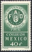 Mexico 1966 FAO/ FFH/ Freedom From Hunger/ Wheat/ Rice/ Food/ Crops/ Farming 1v (n42025)