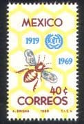 Mexico 1969 Bee/ Insects/ I LO 50th/ Workers/ Honeycomb/ Animation/ Bees/ Insects 1v (n24972)