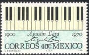 Mexico 1971 Augustin Lara/ Music/ Musicians/ Composers/ Piano Keyboard 1v (n42889)
