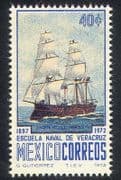 Mexico 1972 Ships/ Sail/ Nautical/ Boat/ Transport/ Sailing/ Naval Academy 1v (n24958)