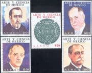 Mexico 1973 Science/ Aztec Art/ Astronomy/ Scientists/ Astronomers 5v set (n39883a)