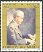 Mexico 1974 Manuel Ponce/ Composer/ Music/ Musicians/ People/ Piano/ Musical Instruments 1v (n42893)