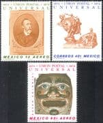 Mexico 1974 UPU/ Universal Postal Union/ von Stephan/ Statue/ Letter Box/ Communications 3v n42887
