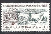 Mexico 1976 Dam / Water / Reservoir / Irrigation / Rain God / Nature 1v (n39836)