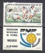 Mexico 1977 Football / Soccer / Sport / Games / Animation 2v set (n25399)