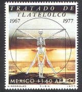 Mexico 1977 Tlatelolco Treaty / Skeleton / Nuclear Weapons / Atom Bomb 1v (n39831)