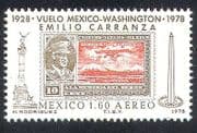 Mexico 1978 Carranza / Planes / Transport / Stamp-on-Stamp / Aircraft / People 1v (n24955)