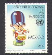 Mexico 1981 IY Disabled/ Health/ Welfare/ Broken Toy Soldier/ Drum 1v (n25820)