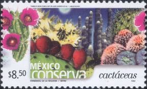 Mexico 2002  Cacti/ Cactus/ Flowers/ Plants/ Nature/ Conservation  1v ($8.50)  (n42041d)