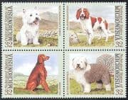 Micronesia 1995 Spaniel / Setter / Sheepdog / / Dogs / Pets / Animals / Nature 4v blk (s1656)