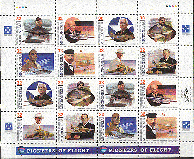 Micronesia 1996 Flight / Space / Aircraft Design sht s1755