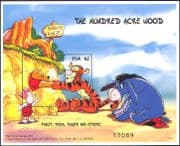 Micronesia 1998 Winnie the Pooh/ Piglet/ Tigger/ Eeyore/ Books/ Films/ Disney/ Animation/ Cartoons 1v m/s (b609)