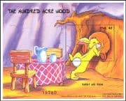Micronesia 1998 Winnie the Pooh/ Rabbit/ Books/ Films/ Disney/ Cartoons 1v m/s (b608)