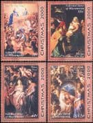 Micronesia 2000 Christmas/ Greetings/ Madonna/ Child/ Paintings/ Art 4v set (s1704a)