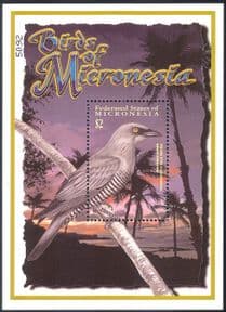 Micronesia 2001 Cuckoo Shrike/ Birds/ Nature/ Wildlife/ Conservation 1v m/s (b5069)