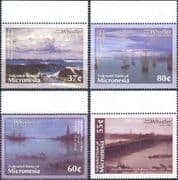 Micronesia 2003 J M Whistler/ Artists/ Art/ Paintings/ Ships/ Seascapes 4v set (s1704b)